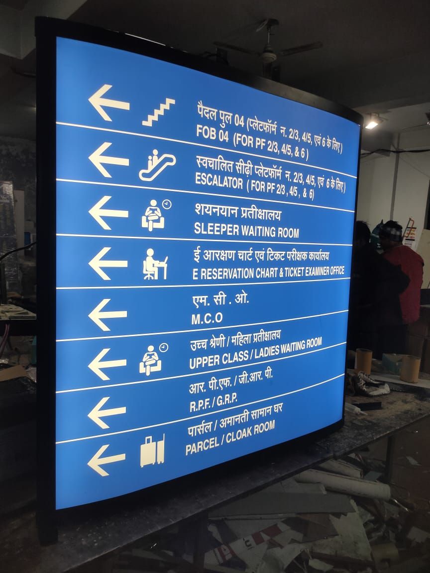 Railway Elliptical Signage